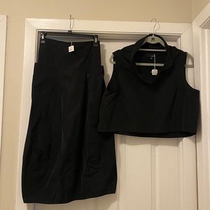 NWT Black Two Piece Set